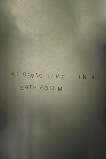 Alberto Live in a Bathroom poster