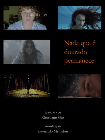 Nada que é dourado permanece poster